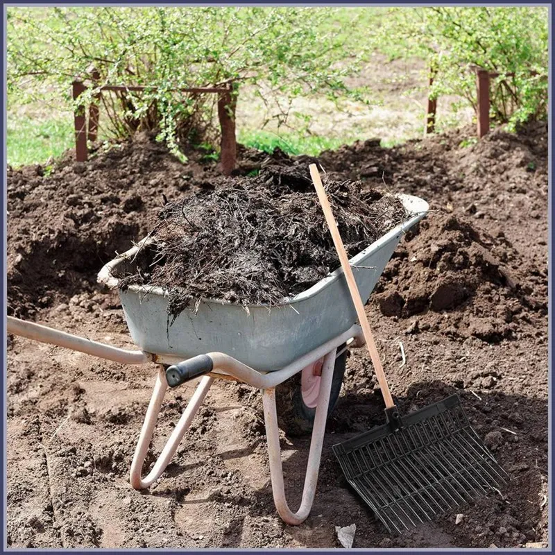 Manure Fork Replacement Head, Pitchfork Head, Horse Manure Rake, For Picking Up Manure, Stable Waste Removal