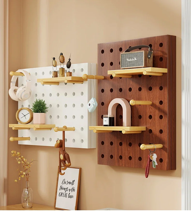 Decorative Electrical Panel Cover Board Wall-Mounted Cream Pegboard Circuit Breaker Box Organizer for Indoor Concealment