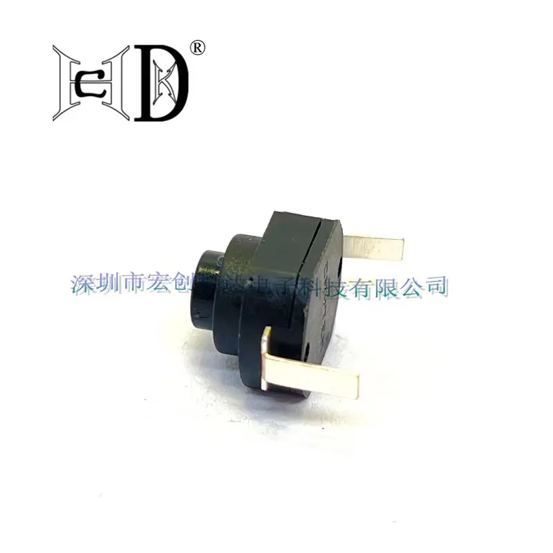 5Pcs 1210-YD DC 1A/30V Flashlight Right Angle Switch 12x10 Balck Mini Push Button Switch for Electric Torch Self Locking ON-OFF