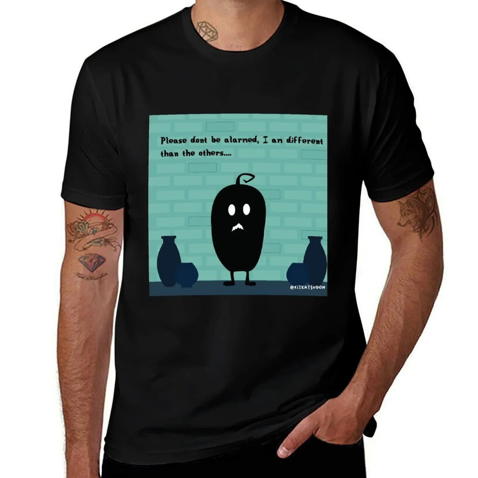 Stardew Valley Krobus - Sewers T-Shirt t shirts with prints man t shirts for men casual T-Shirt
