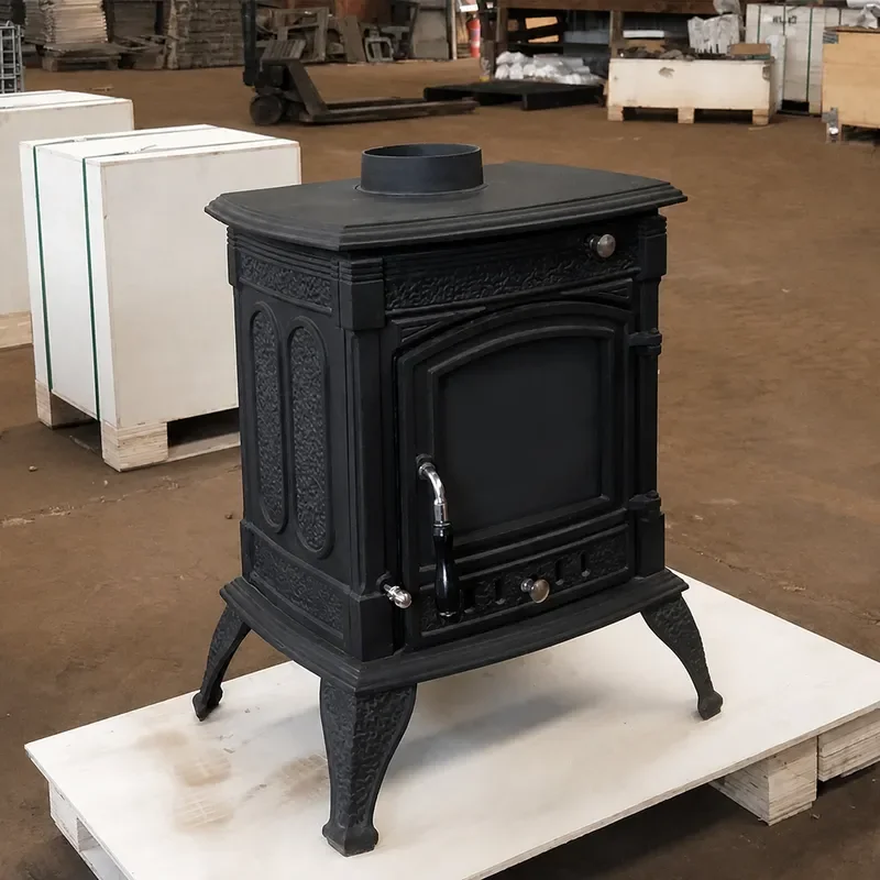 Real Fire Wood Burning Cast Iron Fireplace Heater for Home Camping Tent BnB Shop Portable Heating Stove Direct from