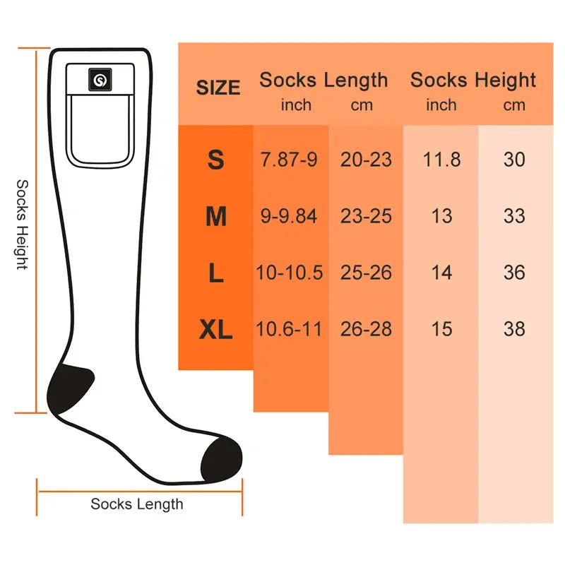 Savior-calcetines térmicos recargables para hombre y mujer, medias térmicas con batería de calor, para deportes al aire libre, para ciclismo, Invierno