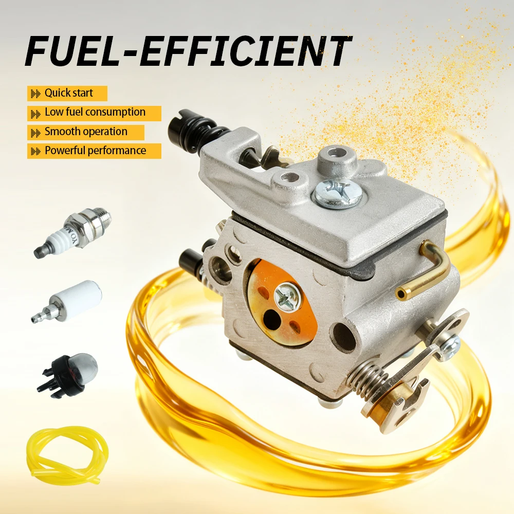 

Карбюратор для мини-бензопилы, топливоэффективный, из алюминиевого сплава, компактный, для мощных двигателей, подходит для Husqvarna