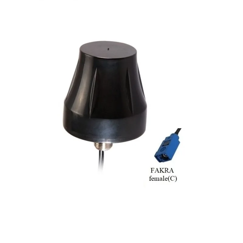 fakra female waterproof IP67 beidou glonass gps antenna screw mount outdoor use high gain GPS glonass beidou active car antenna
