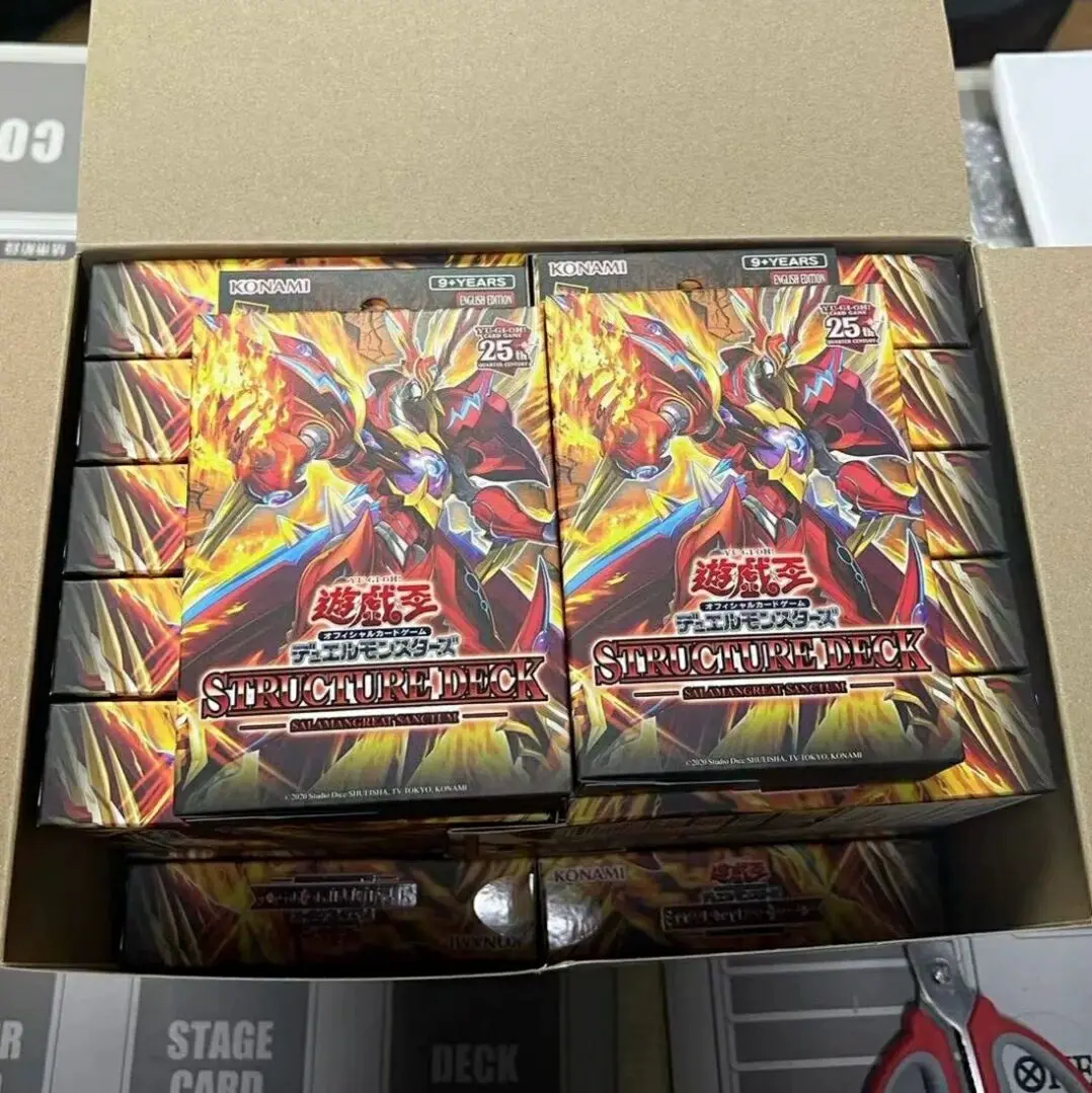 Yugioh-cubierta de estructura de monstruos de Duel Master, Sanctum SDSS, Colección de edición asiática en inglés, cubierta sellada, caja de refuerzo