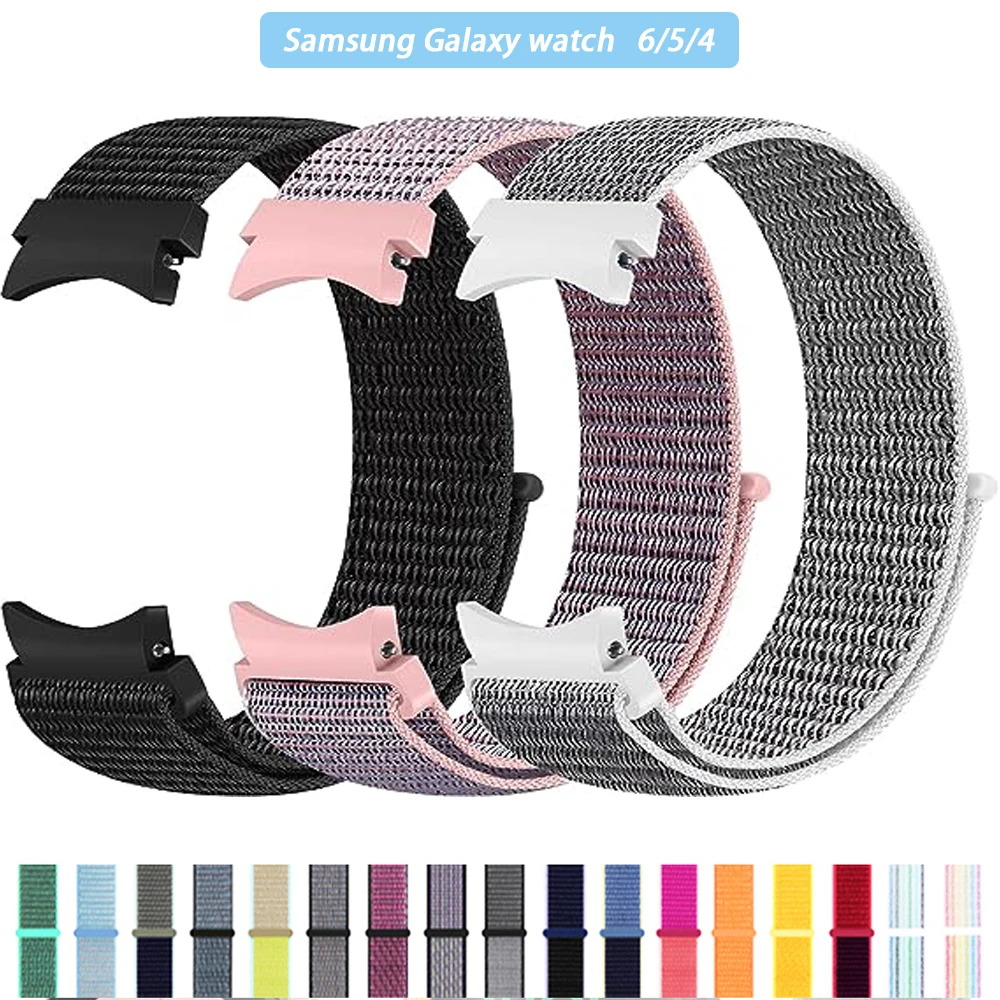 Sport Loop Band für Samsung Galaxy Uhr 6 5-Pro-4 44mm 40mm Nylon armband keine Lücken 20mm Armband Galaxie 6/4 klassische 43mm 47mm Gürtel