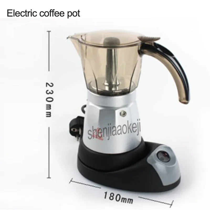 Elektrische Huishoudelijke Espresso Koffiepot Food Grade Aluminium Kookplaat Koffiezetapparaat 220V 480W 1pc