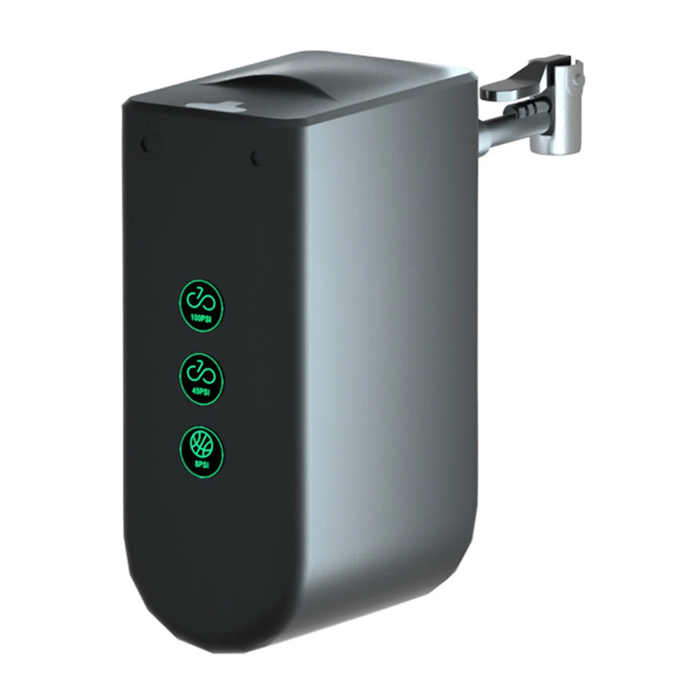 

Lightweight Handheld Bike Air Pump Smart Wireless Inflator for Bicycle Tires Quick Charge Pump with LED Indicators
