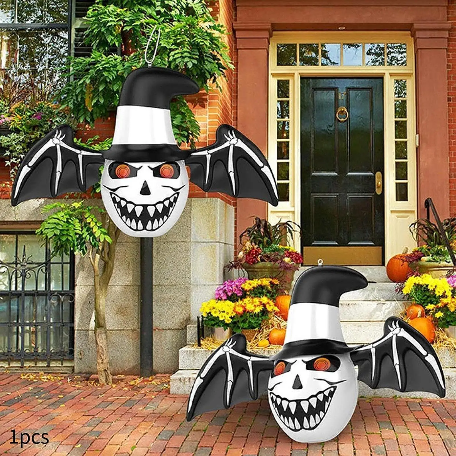 Halloween Inflatable Ghost Backyard with Built in LEDs Patio Outdoor Decor