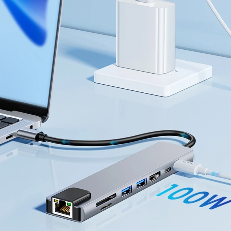 Гладко USB C Hubs USB C TO HDMIS Адаптер для беспроблемной интеграции с устройством