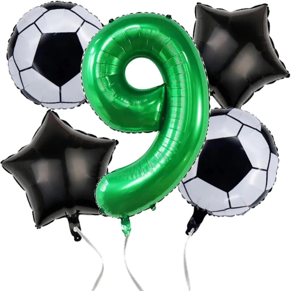 Fußball-Geburtstagsparty-Dekorationen, 40 Zoll grüne Ballons, Fußball-Ballon-Geburtstagsdekorationen, Fußball-Sport-Themen-Party-Dekorationen – Detail 9