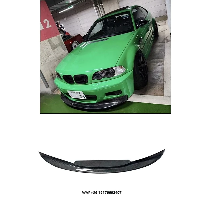 

High Quality CSL Style Carbon Fiber Front Lip for E46 M3 Perfect Fitment