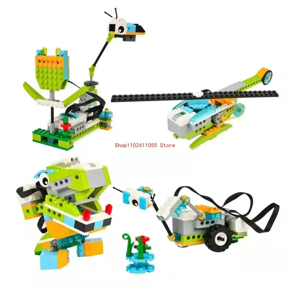 New Technical Parts Wedo 3.0 Robotics Construction Set Building Blocks Compatible with 45300 We-Do 2.0 Educational Diy Toys