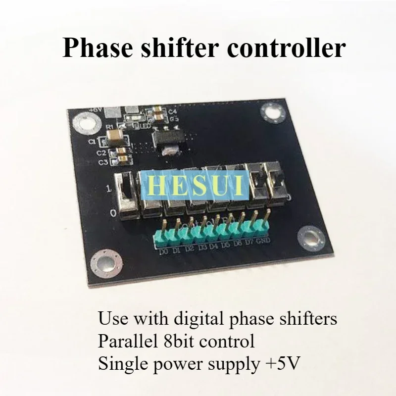 Microwave phase shifter Control board 8-bit parallel control board RF phase shifter control board