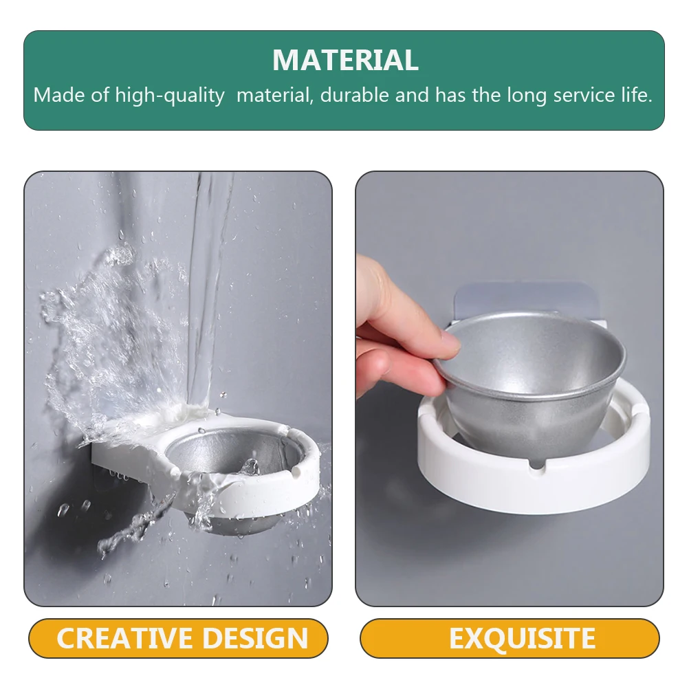 

Wall Mounted Ashtray Stainless Steel Cigarette Holder Separable No Punching Waterproof Easy Install Home Office Bar Restaurant