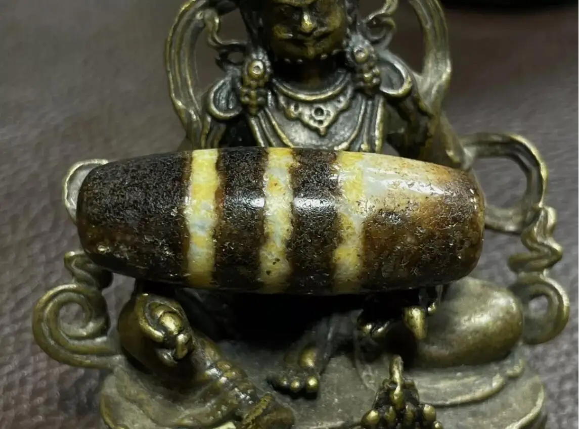 

Tibetan Nepalese Himalayan Ancient agate Old Dzi Talisman Eye Beads Amulet