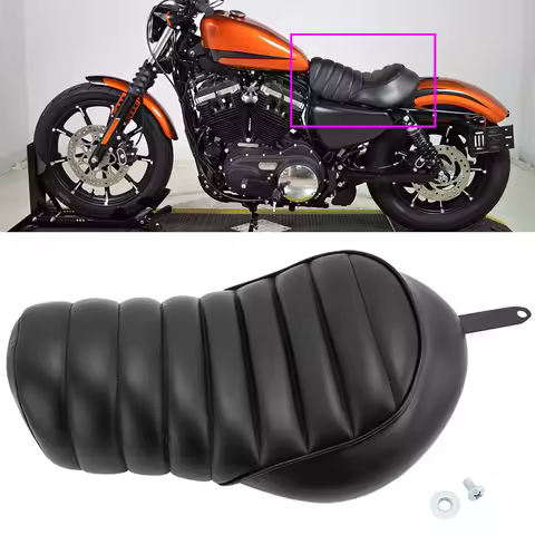 Motorcycle Front Seat Pillion Cushion Driver Solo Seat Cushions For Harley Sportster Iron XL 883 1200 2016-up Moto Parts