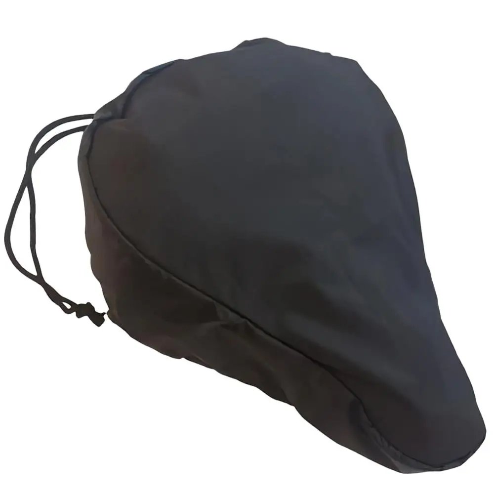 

Bicycle Seat Black Compact Drawstring Bike Seat Cover Straps Fits All Bicycles Supplies Saddles Bike Accessories