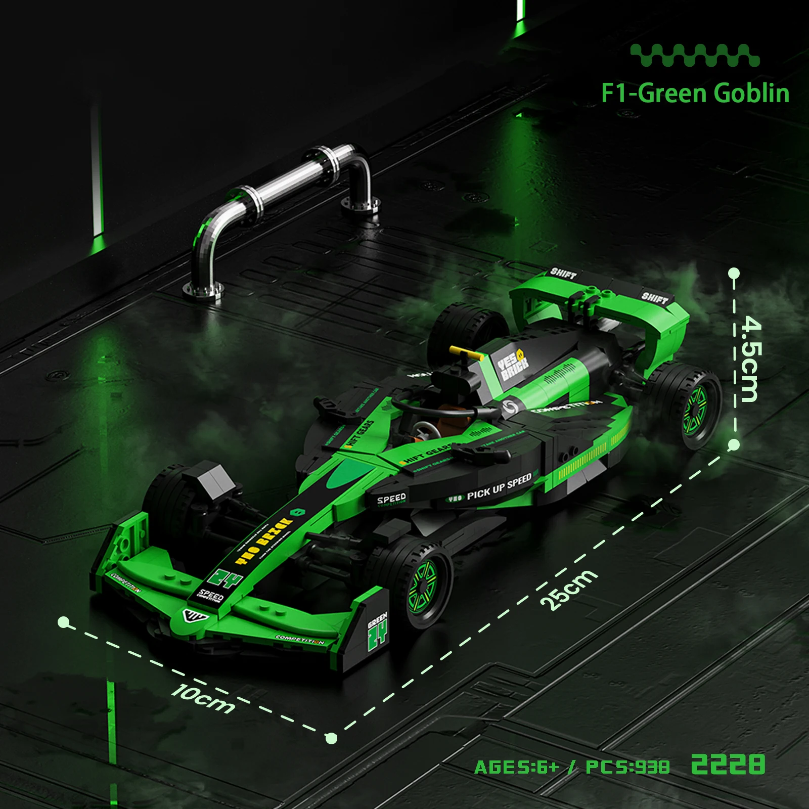 WLtoys F1 Auto da corsa Building Blocks Sport Drift Velocità telecomandata Veicolo Mattoni Giocattolo per bambini Regali festival