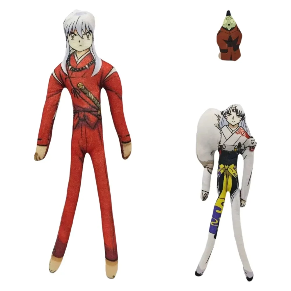 New Inuyasha Koga Kikyo Miroku Sango Abstract Rat Plush Doll With Internal Wire Frame Poseable Stuffed Doll Cartoon Props Toy