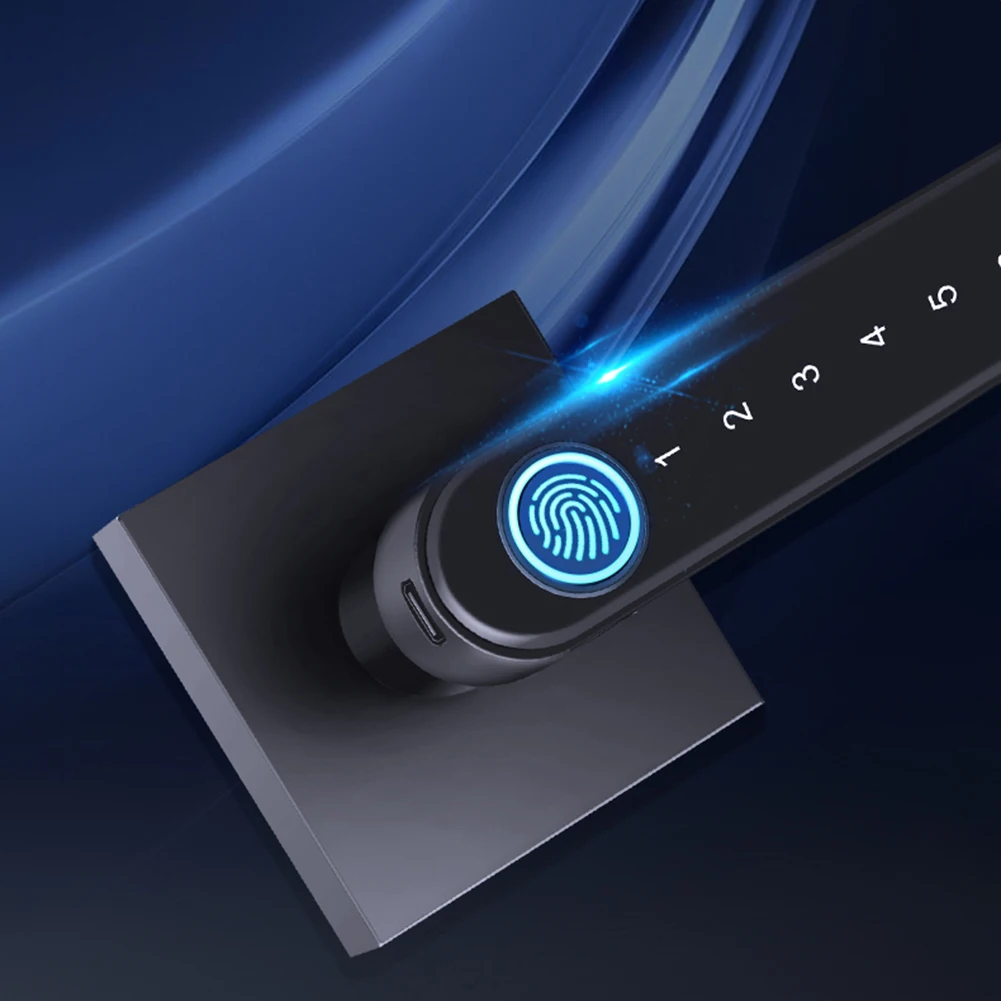 Ttlock-生体認証指紋ロック,wifi,インテリジェントドアロック,パスワード,キーレス,セキュリティ保護ゲートウェイ