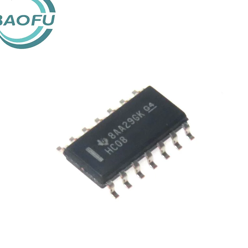 

10pcs Newly imported original SN74HC08DR HC08 four-way 2-input NAND logic chip SOIC-14