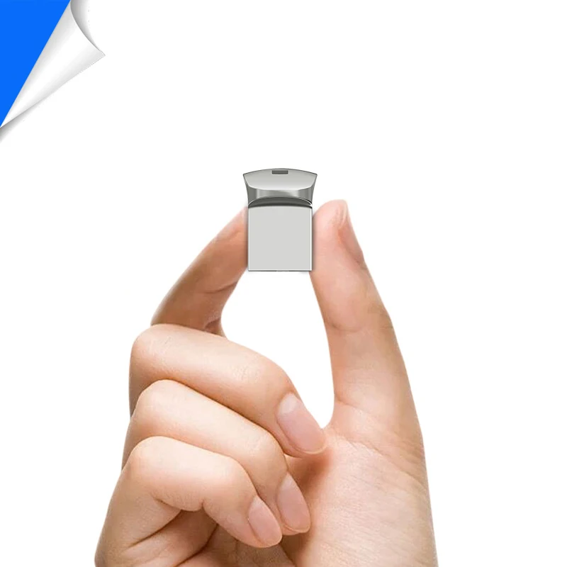 Super Mini Metal USB 2.0 Flash Drive, Keychain Pendrive 8GB 16GB 32GB 64GB 128GB Portable Memory Stick for Laptop PC