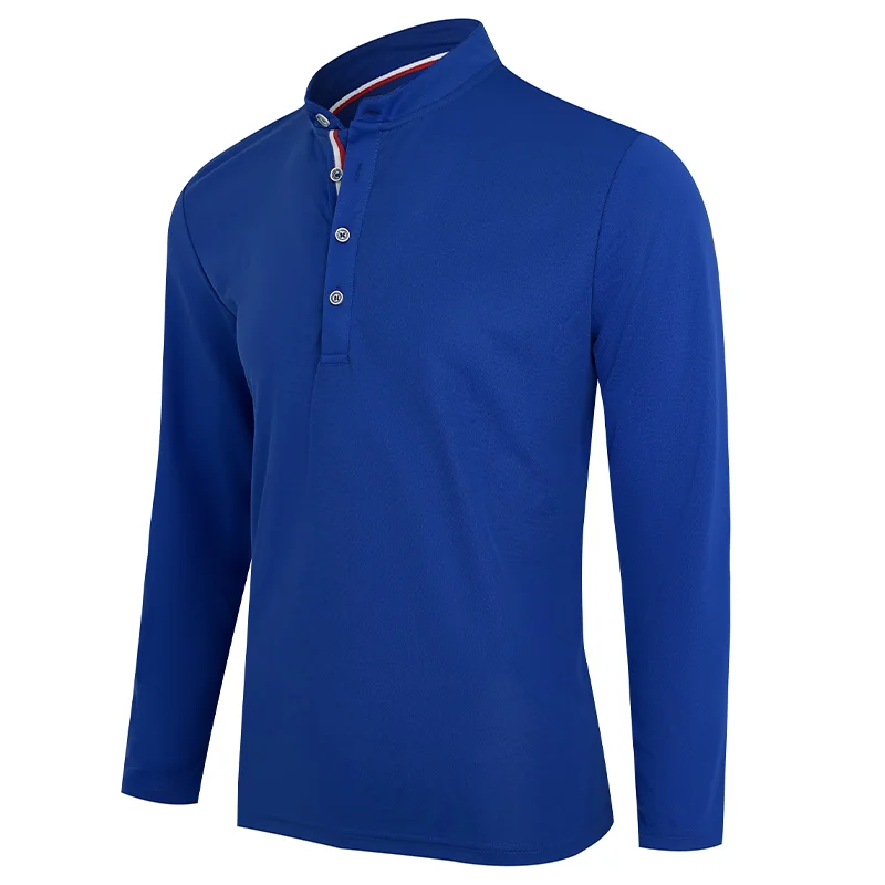 2024 Heren Luxe Merk Lange Mouwen Poloshirt Lente Herfst Kantoor Dagelijks Top Shirt Buiten Snel Droog Golfshirt Dropshipping