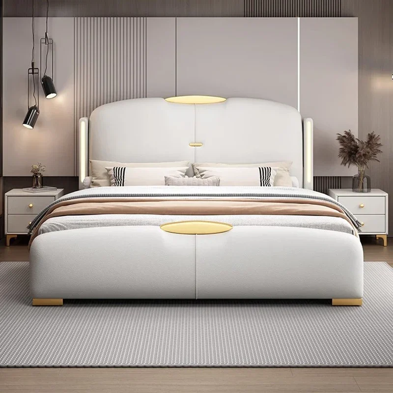 Luxury Bedroom Massage Bed Queen Double Children Modern Wooden Bed Sleeping Multifunctional Safe Lounge Suite Furnitur