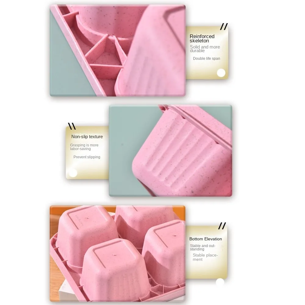 1 Buah Wadah Makanan 4 Kompart - Food Storage Vault ulasan dan harga