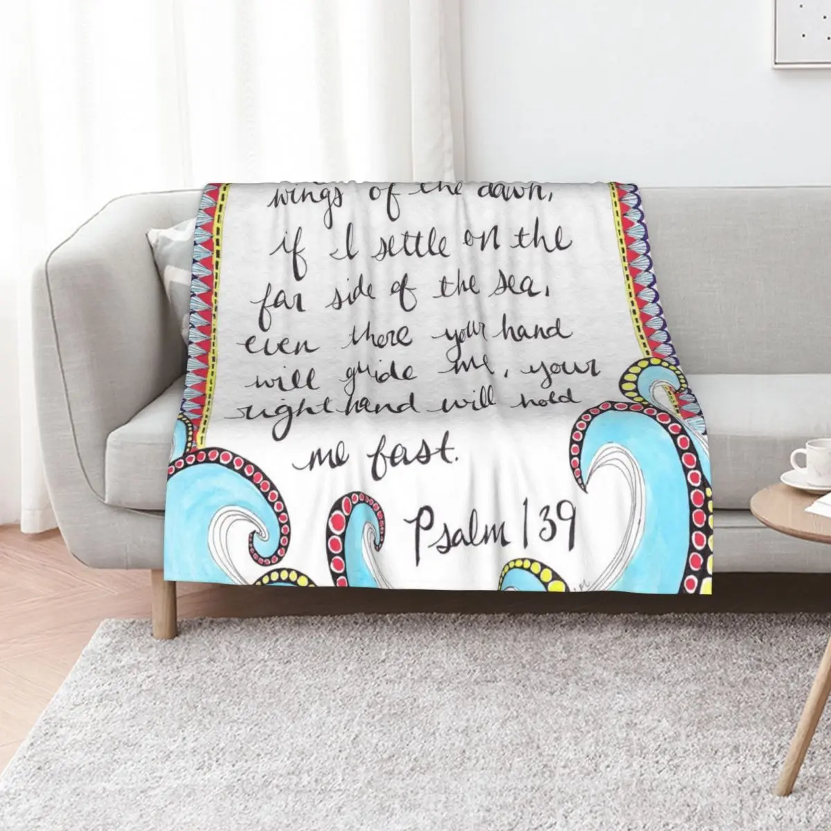 Psalm 139 Throw Blanket Bed Sofa Quilt Custom Picnic Loose Nap Blankets