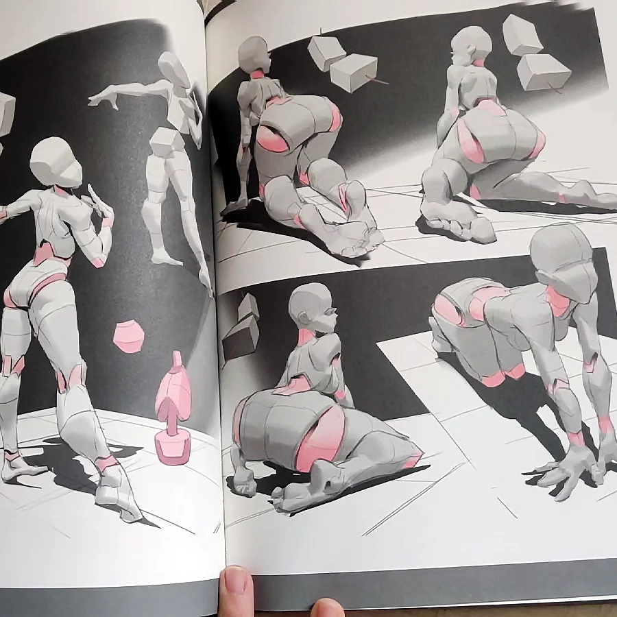 Original Anime Human Body Structure book Specialized Training in Expression Techniques Drawing Tutorial