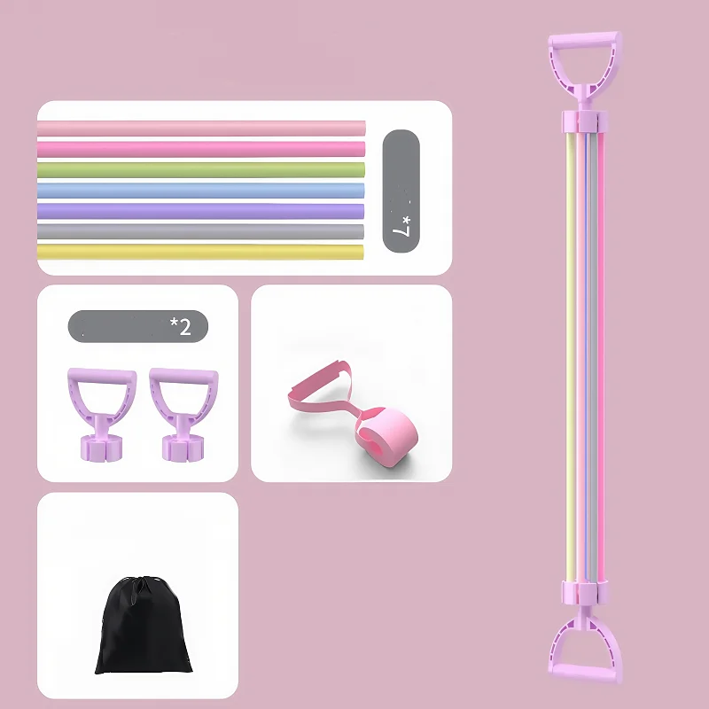 

Вращающиеся носилки для спины, 11 шт., набор эспандеров для женщин, корректор осанки, домашняя йога, силовая тренировка