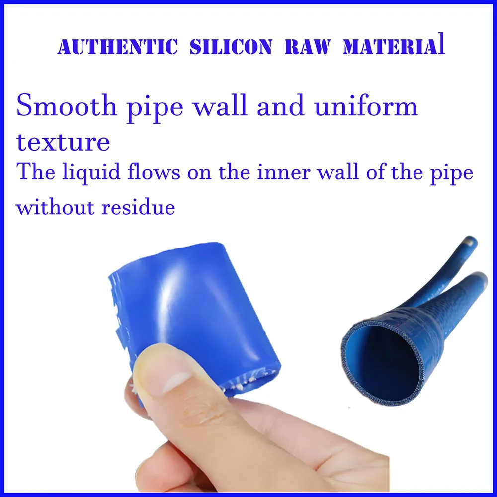 Blue variable diameter steel wire corrugated tube silicone hose intercooler connecting pipe，intake pipe，water pipe