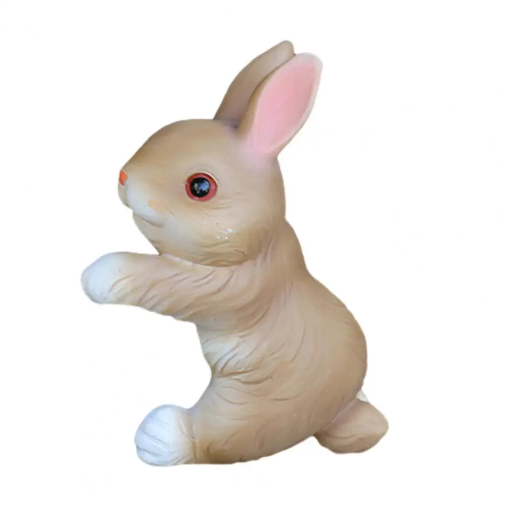 Small Rabbit Sculpture 3pcs Climbing Bunny Figurines Set Resin Rabbit Statues for Garden Decor Outdoor Flower Pot Hanger