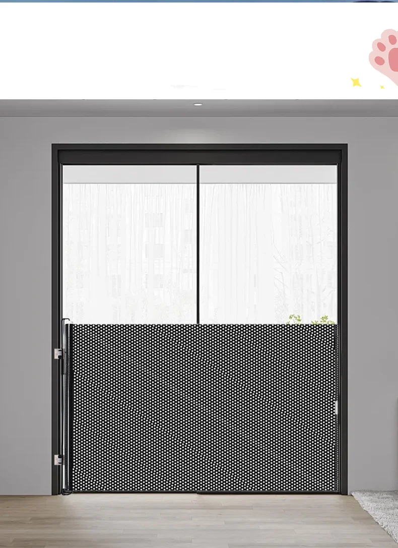 

Pet Accessories Guard Retractable Fence Gate Barrier Universal Pet Network Fence Folding Black Child Barrier Fences Stairs