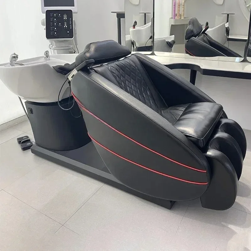 

Electric Bed Lifting Rotating Integrated Multifunctional Massage Silicone Pillow Flushing Bed Barber Shop Facial Bed