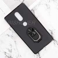 Magnet Phone Case For Lenovo Phab2 Plus Shockproof Soft TPU Silicone Cover On For Lenovo Phab2 Plus Case With Ring Holder