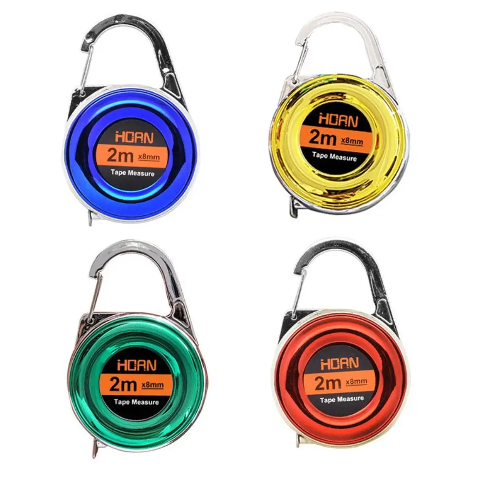 Multipurpose Use 2m Mini Keychain Tape Measure Soft Portable Steel Tape Measure Precise Small Soft Tape Measure Multipurpose Use