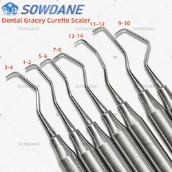 Dental Tooth Cleaning Scaler Dental Professional Gracey Curette Periodontal Bone Curettes Perio Dental Instrument Tool Hand use