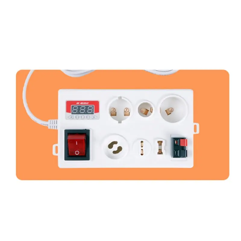 【FAST-SALE】2X E27 B22 E14 Lamp Bulb Tester, LED Light Voltage Power Quick Test Box, Fast Testing With Power Display US PLUG