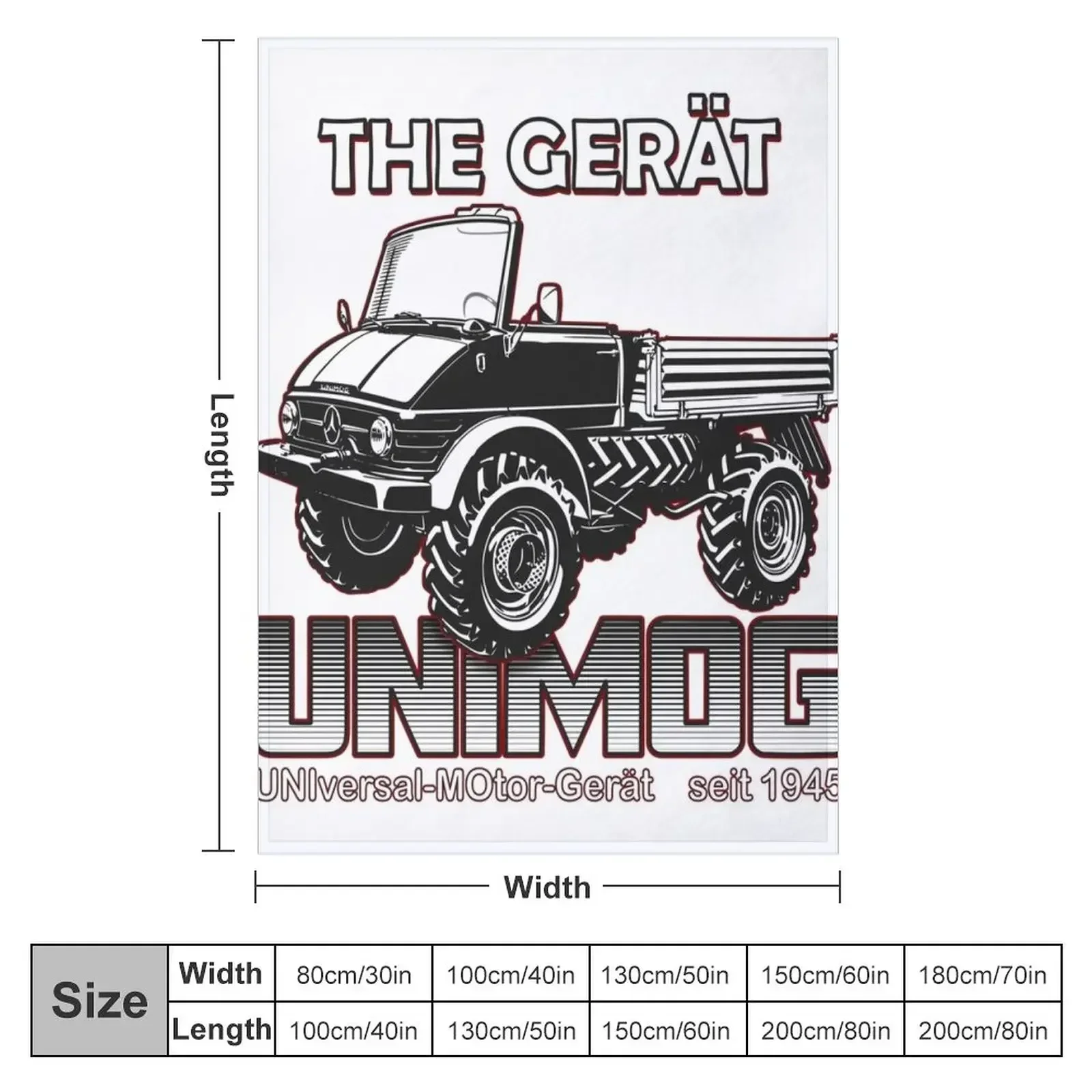 THE GREAT UNIMOG (UNIversal-MOtor-Ger?t) Throw Blanket Tourist Summer Beddings Baby Moving Blankets