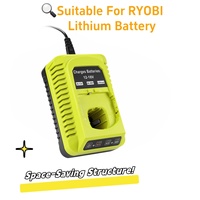 Victpower For RYOBI 18V 3Ah Charger with AU/EU/UK/US Plug & Rapid Charge 100-240V Input Overheat Protection And Compact Build