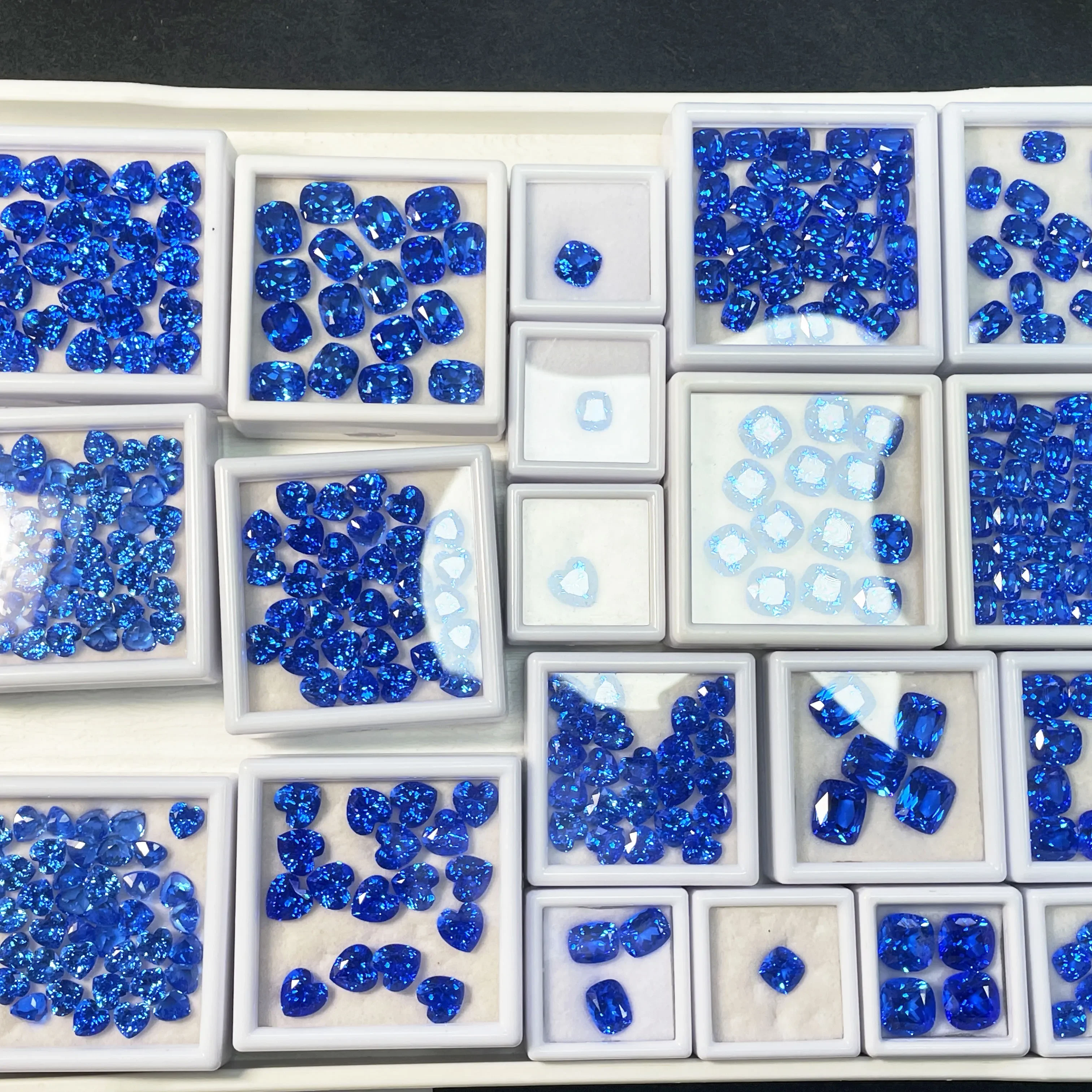 

Cobalt Spinel Lab Grown Sapphire Pear Cut Synthetic Gemstone