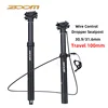 줌 드로퍼 시트 포스트 레버 30.9mm 31.6mm MTB 내부 외부 와이어 제어 시트 포스트 높이 조절 가능한 사이클링 시트 튜브 1