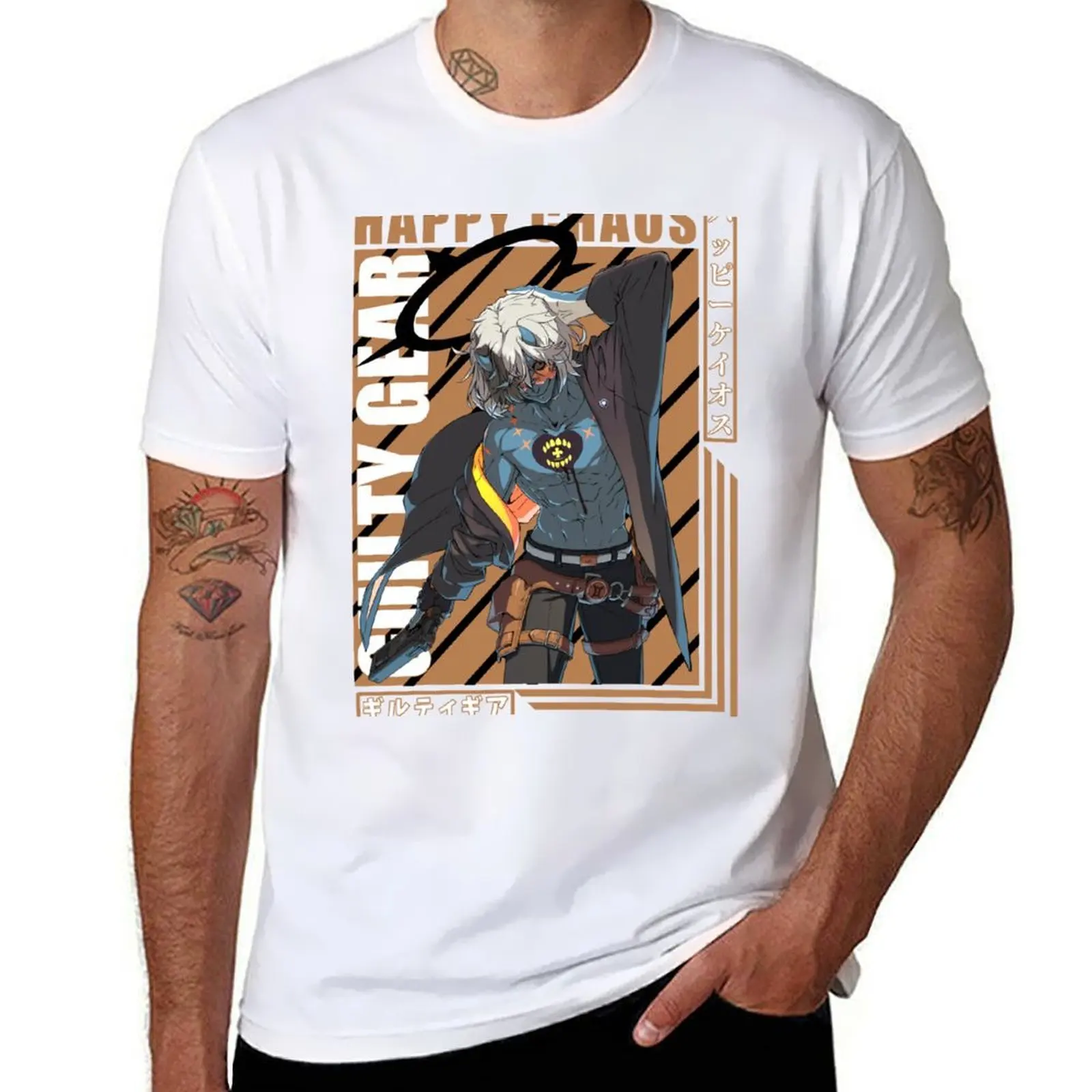 

Chaos Happy character T-Shirt man t shirts for men cotton t shirt man T-Shirt