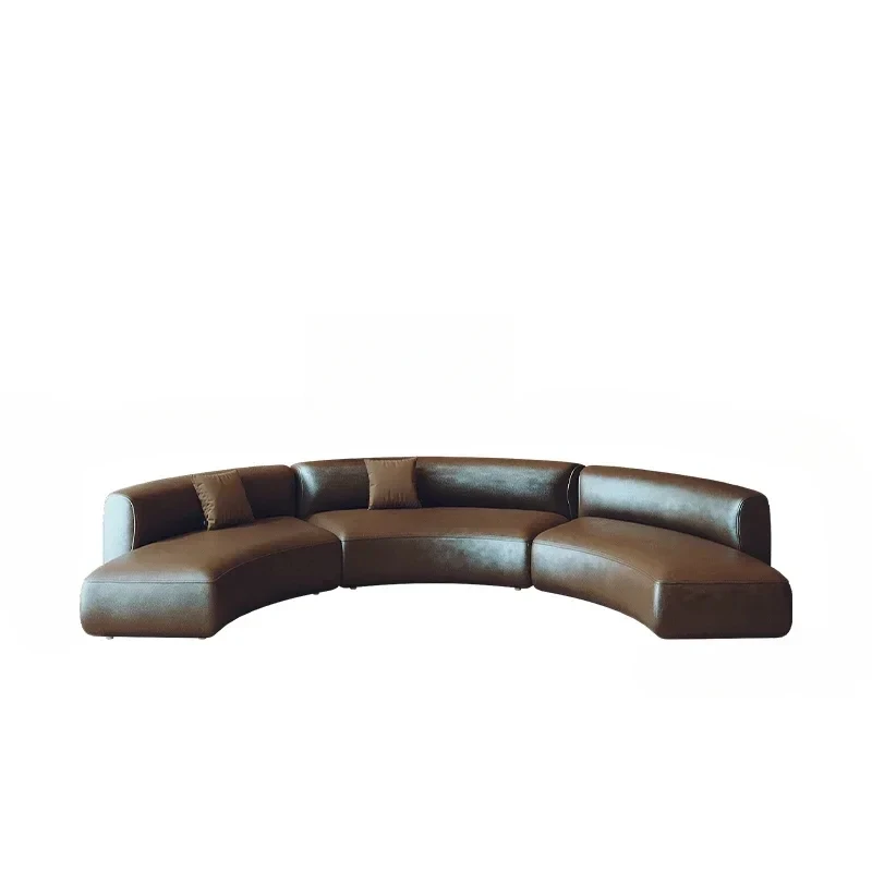 YX  Semicircular curved special-shaped sofa sitting area reception and sales office beauty salon lobby hotel clubhouse, leis