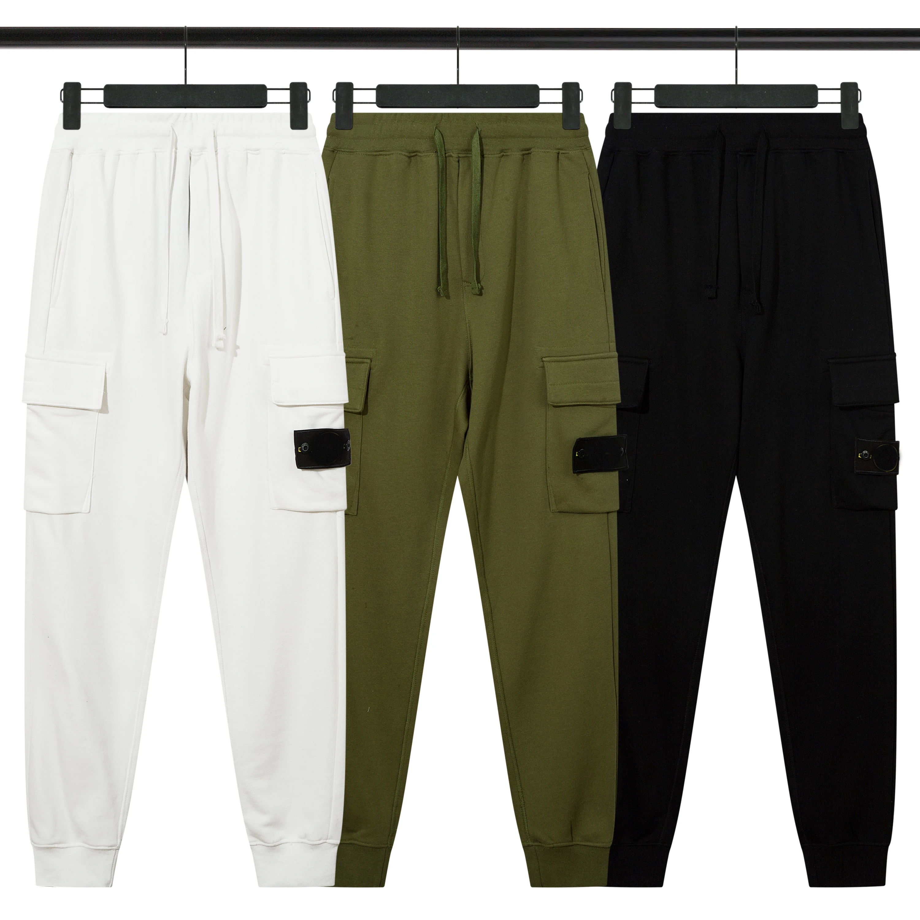 Novo 100% algodão calças de moletom dos homens esporte jogger dos homens designer calça das mulheres dos homens streetwear para masculino casual