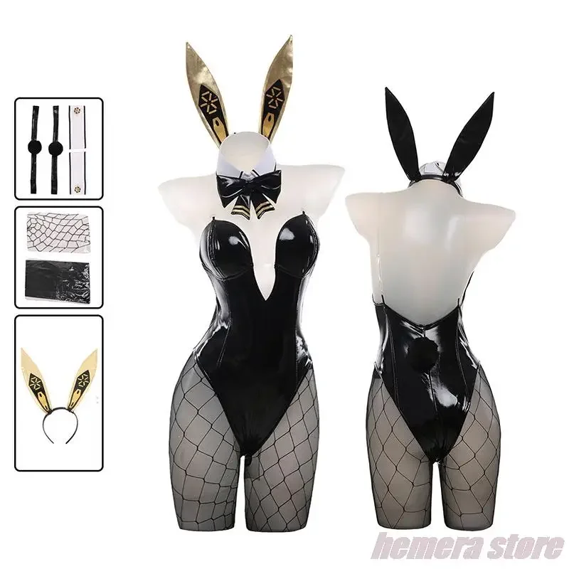 NIKKE De Godin Van Overwinning Bunny Girl Blanc Noir Cosplay Fantasia Kostuum Sexy Uniform voor Meisjes Vrouwen Halloween Vermomming Pak