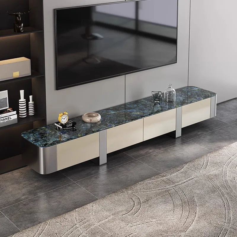 Luxurious Solid Wood Marble Tv Cabinet Simple Design Feature For Home Or Villa Use Luxurious Solid Wood Tv Stand